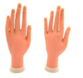 Nail Art Tools Soft Plastic Nail Training Practice False Hand Trainer