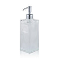Colorful Glass 500 ML Square Shape Empty Hand Wash Hand Soap Dispenser Bottle for Liquid Soap Pump