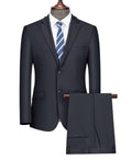 Latest Design 3 Psc Single Breasted Breathable Blazer+Vest+Pants Groom Wedding Business Mtm Mens Suit Plus Size Men'S Suits