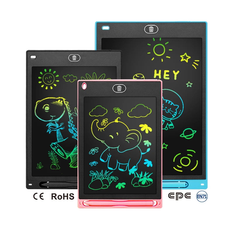 Factory 8.5 Inch Lcd Reusable Writing Tablets Ardoise Scolaire Sketch Board Drawing Board for Kids CE RoHS EN71 Certification