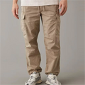 Custom Wholesale Streetwear Nylon Work Tech Pants for Men Workwear Side Pockets Drawstring Cargo Pants