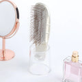 Electroplating Pearl White Hair Comb Scalp Cleaning Brush Soft Teeth Wet and Dry Massage Hair Brushes