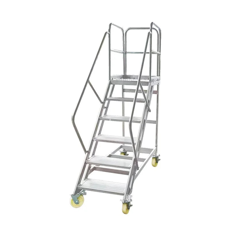 Warehouse Mobile Scaffolding Heavy-duty Wheeled Aluminum Combination Ladders Safety Platform