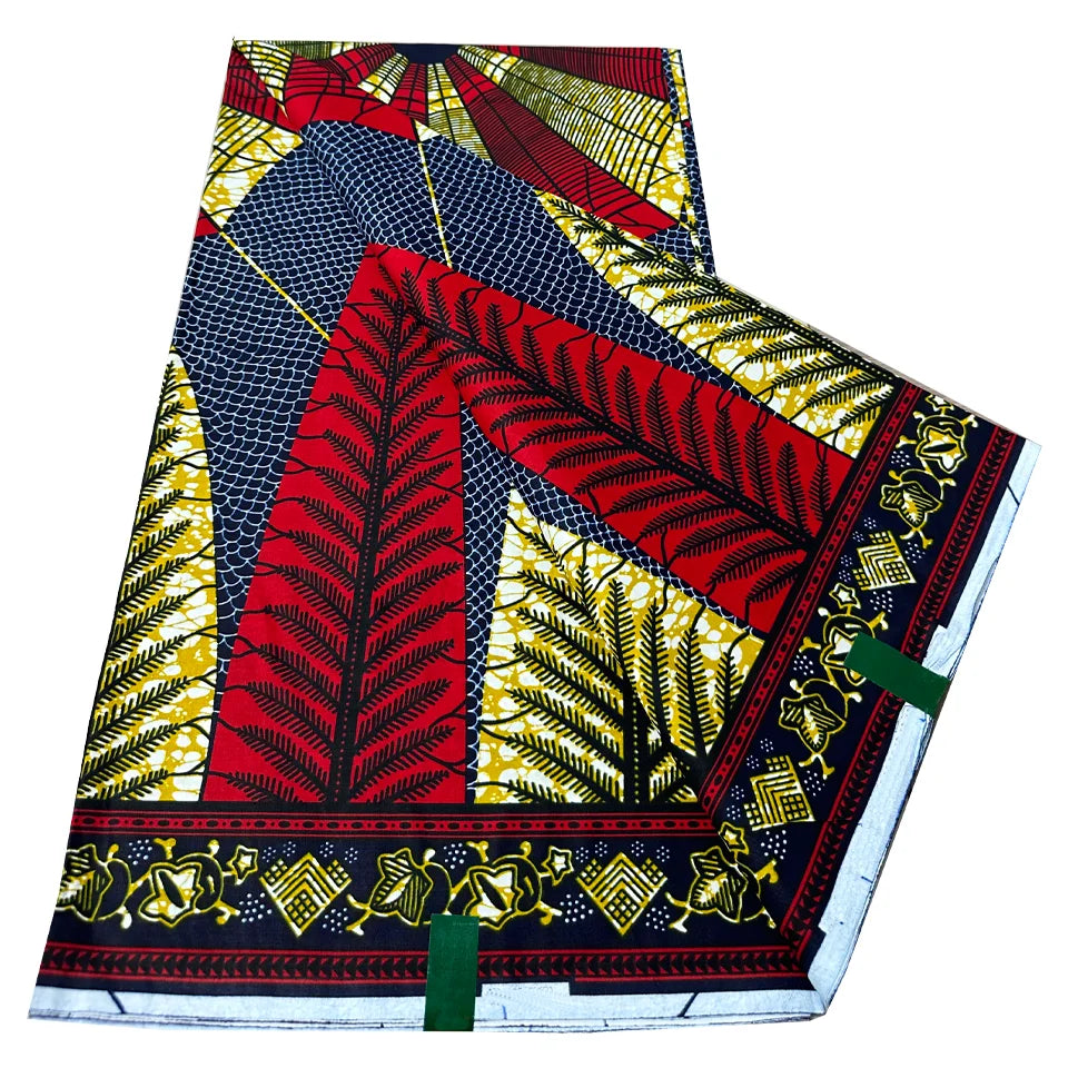 Hot Selling Fabric 100% Cotton Material Ankara Dress DIY Wax Cloth African Dresses for Holldan Style Women Clothing 6 Yards