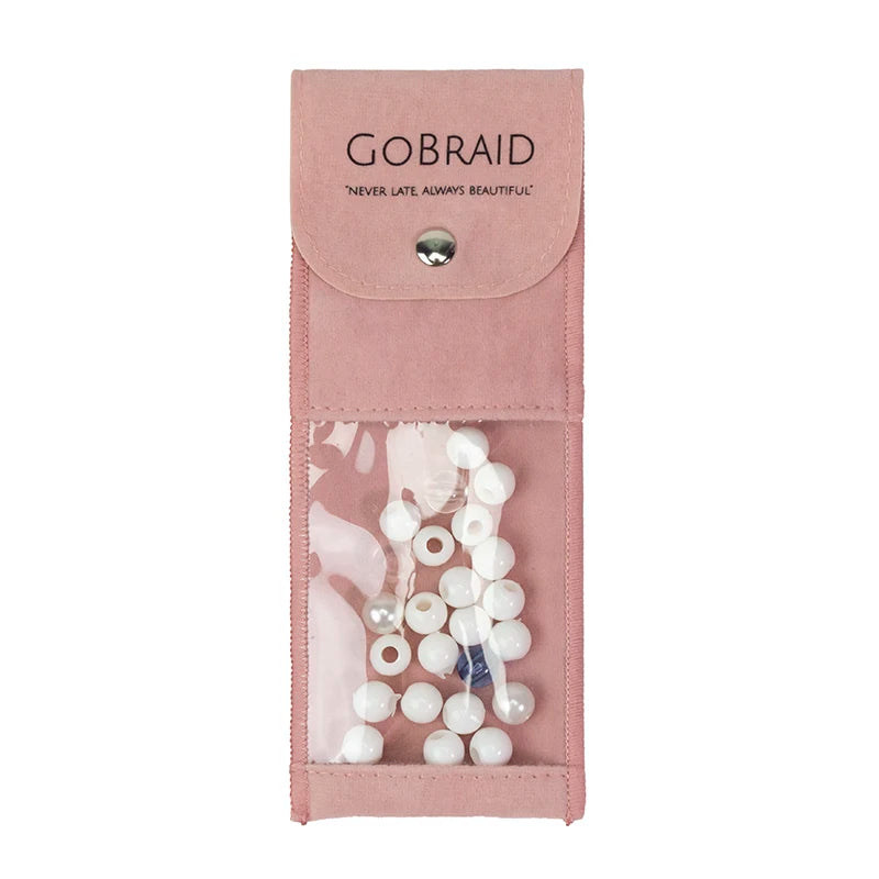 Customizable Pink Transparent Jewelry Pouch with Snap Closure Textile Packaging Envelope for Display and Storage for Gift MegaBDM