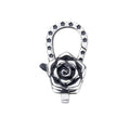Rose Shape Women Jewelry Connector Sterling Silver Lobster Claw Pendant Clasp Flower 925 Lock Findings