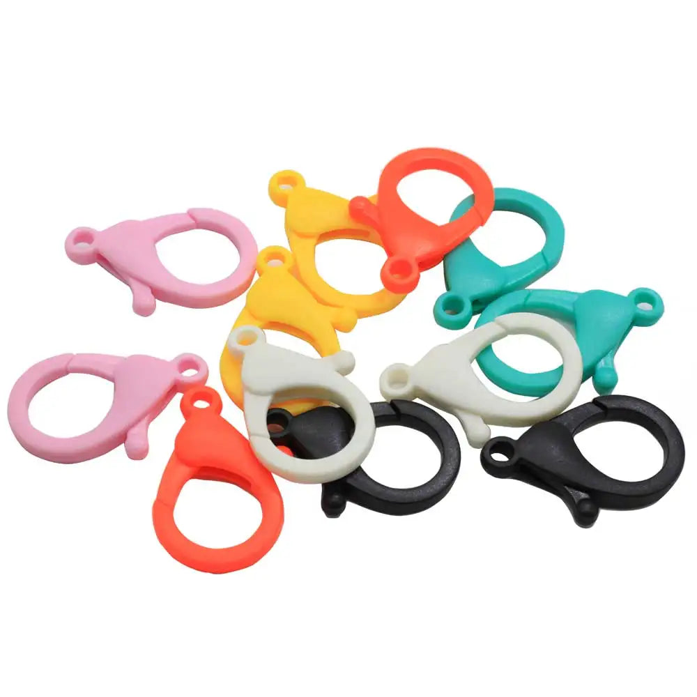 3.5x2.2cm Key Ring Plastic Lobster Clasp Key Hook DIY Bag Car Keychain Holder for Jewelry Making Wholesale 100pcs/Lot