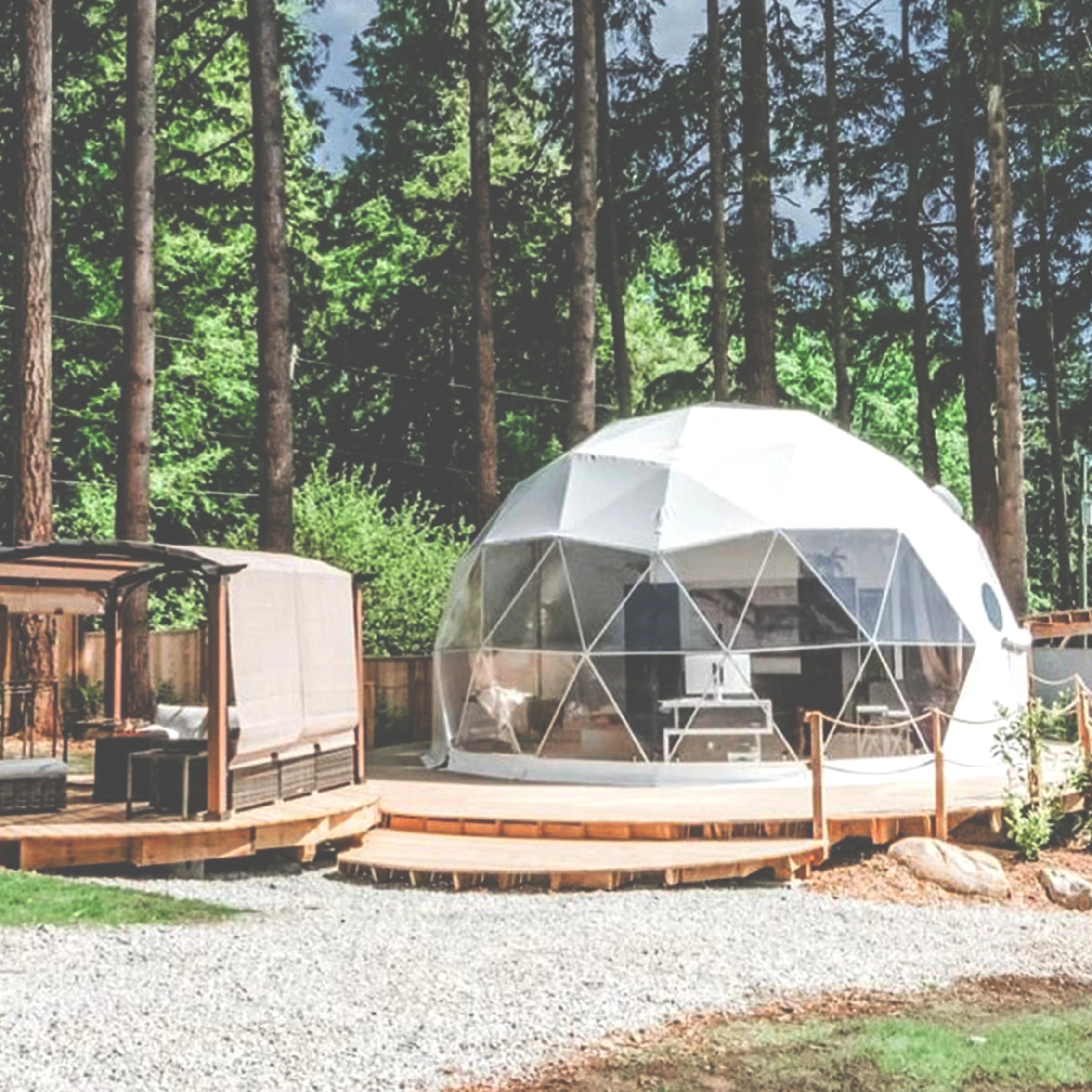 Waterproof Dome 6M Glamping Aluminium Igloo Tent for Camping