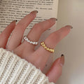 925 Sterling Silver Gifts Women Rings Wholesale Round Ball Beads Retro Rings Fine Jewelry