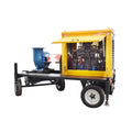 12 Inch Trailer Type High Pressure Mobile Agricultural Irrigation Diesel Water Pump for Wastewater Treatment