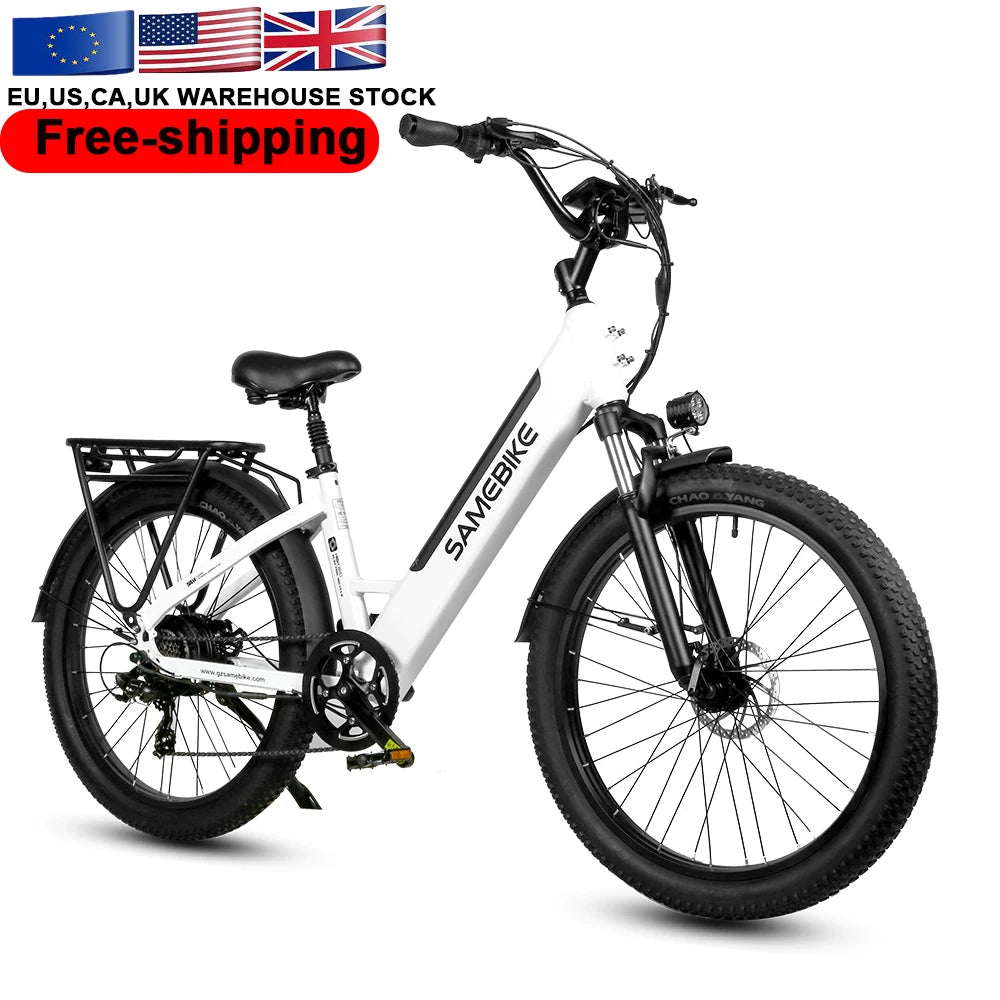 RTS EU Warehouse 26 Wheel Size Hybrid Cheap Retro Lady WholeSale 48V14A Powerful Electric City Bike Bicycle