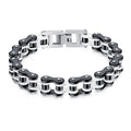 Wholesale Chunky Chain Wristband Men's Jewelry Punk Style Stainless Steel Motorcycle Chain Bracelet