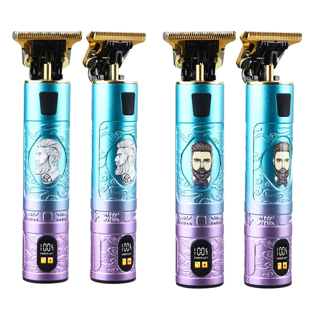 New Rechargeable T9 Baldheaded Hair Clipper Electric Hair Trimmer Cordless Shaver Trimmer Men Barber Hair Cutting Machine Safety