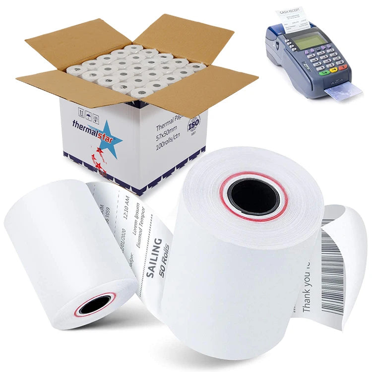 Heat Transfer Paper Roll Pos Cash Register Lottery Ticket Thermal Paper Roll 80x60