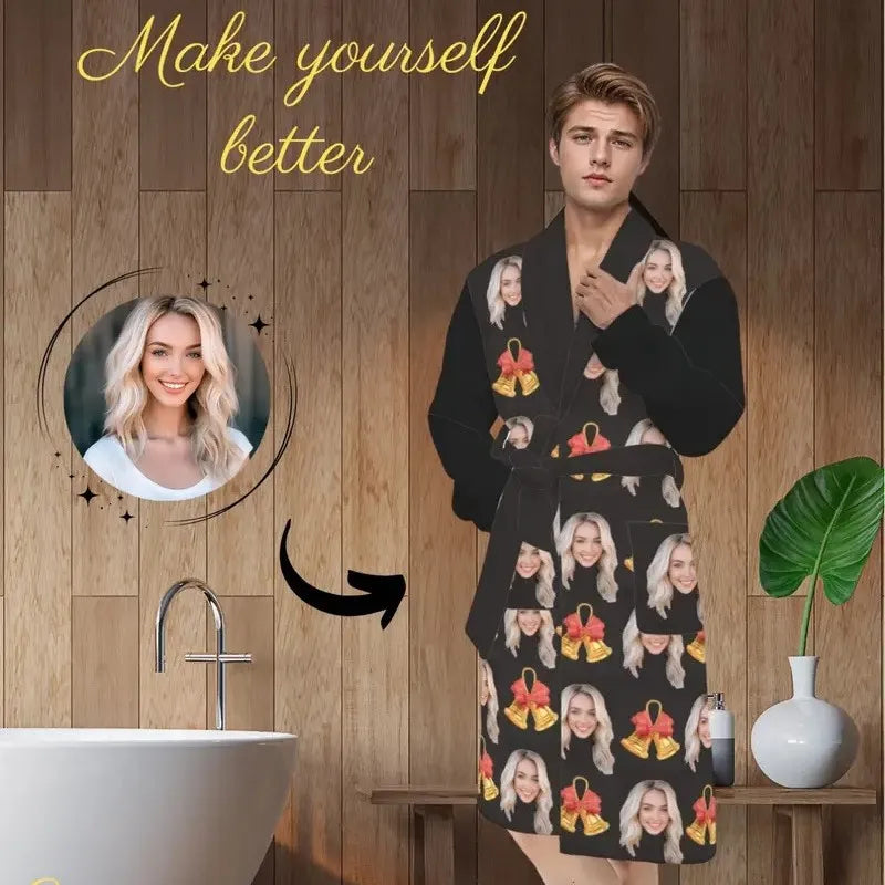 Print on Demand Custom Fashion Pajamas Winter Flannel Pajamas Adult Sleepwear Luxury Nightgown