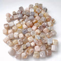 High Quality Cherry Blossom Agate Cubes Wholesale Bulk Gemstone Standing Flower Agate Cube