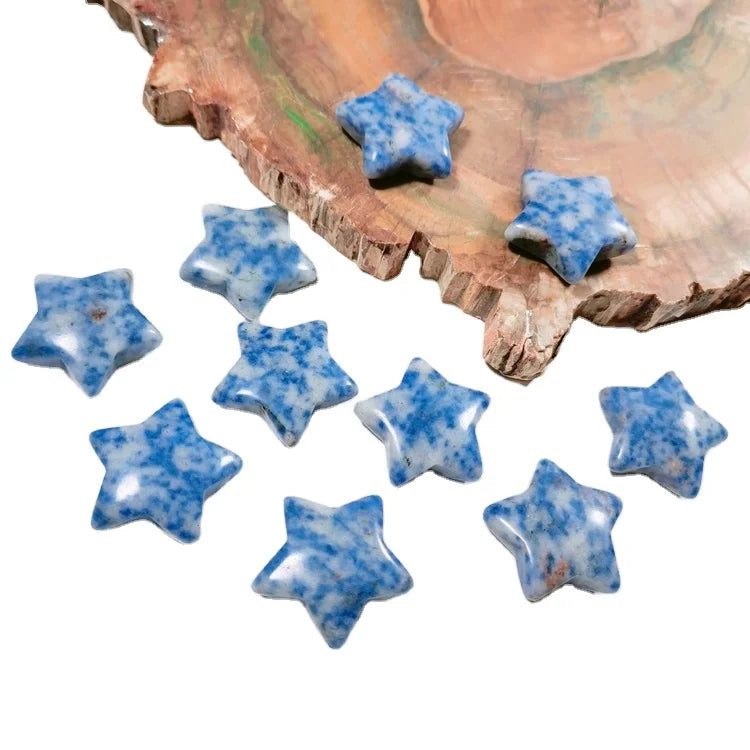 DIY Carved Star Shape Green Aventurine Gemstone Jade Star Crafts