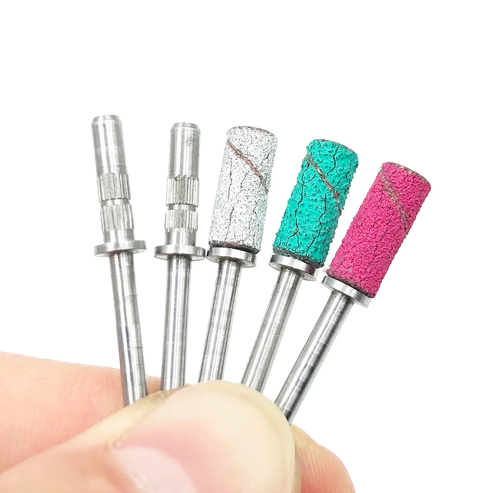 Easy Take Off 3/32" Rotary Shaft Holder Slim Cute Stainless Steel Small 3.1mm Mini Sanding Band Mandrel Bits for Nail Drill
