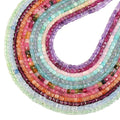 New 2mm 2.5mm 3mm Natural Tiny Small Square Gemstone Beads Cube Faceted Tourmaline Quartz Stone Beads for Jewelry Making 38CM