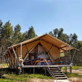 YunTu 5x7M White Modular Teepee Glamping Tente Safari Lodge