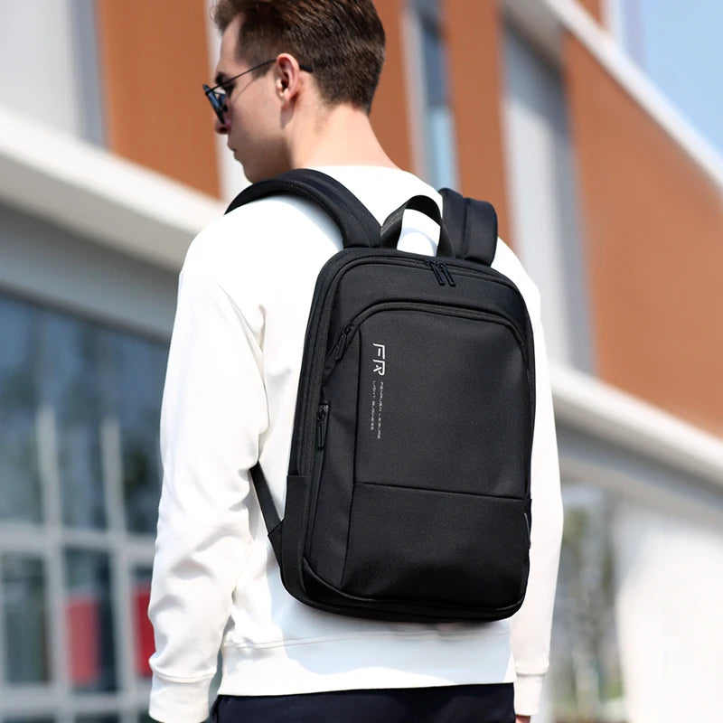 FENRUIEN New Fashion Bags Korean Lightweight Backpack Clutch Bag Men 15.6-inch Computer Office Mochilas De Laptop Waterproof