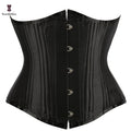 Plus Size XS XXXXXXL Women's 24 Robs Waist Corsets & Bustiers Double Stainless Steel Bone Gothic Corselet Black Curvy Corset