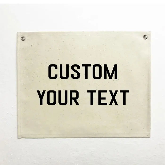 China Manufacturer Top Quality Sublimation Advertising Wall Hanging Decoration Custom Square Canvas Flag Banner With Grommet