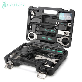 Professional Bicycle Repair Tools 18 in 1 Cycling Multitool Chain Pedal BB Wrench Hex Key Bike Tools Kit Box Set Bike Repair Kit