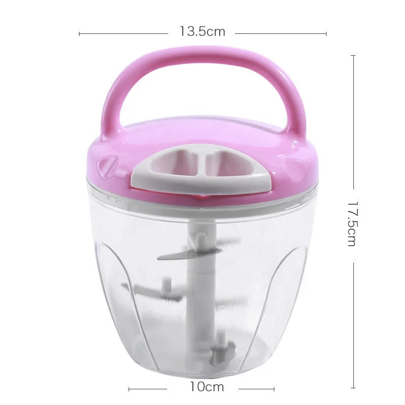 Portable Speedy Pull the Garlic Masher by Hand Multi-Function Kitchen Gadgets Onion Chopper