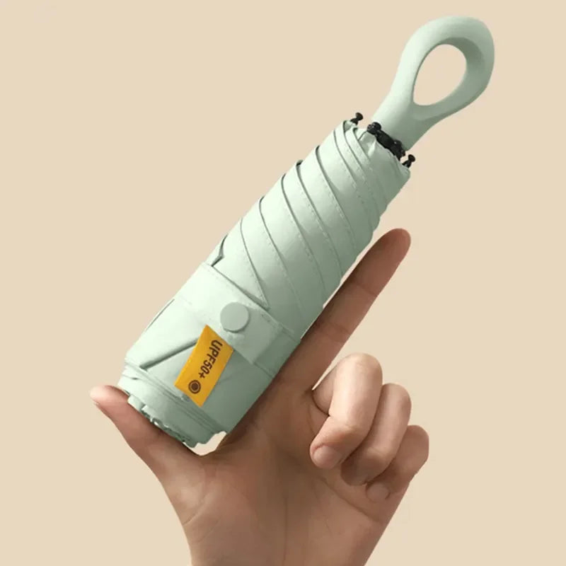 Creative Mini Purple Five-Fold Six-Bone Design Umbrella Classic Anti-Fracture Anti-Rust Business Gifts Adults Umbrella