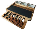 Custom Square Western Pastry Plate Knife Cheese Board Set Modern Design Acacia Wood Tableware Factory Direct-CNLF Engraving