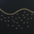 Multi Sizes Open Jump Ring 4mm 5mm Stainless Steel Jewelry Findings and Components Gold Jump Rings for Necklace Bracelet