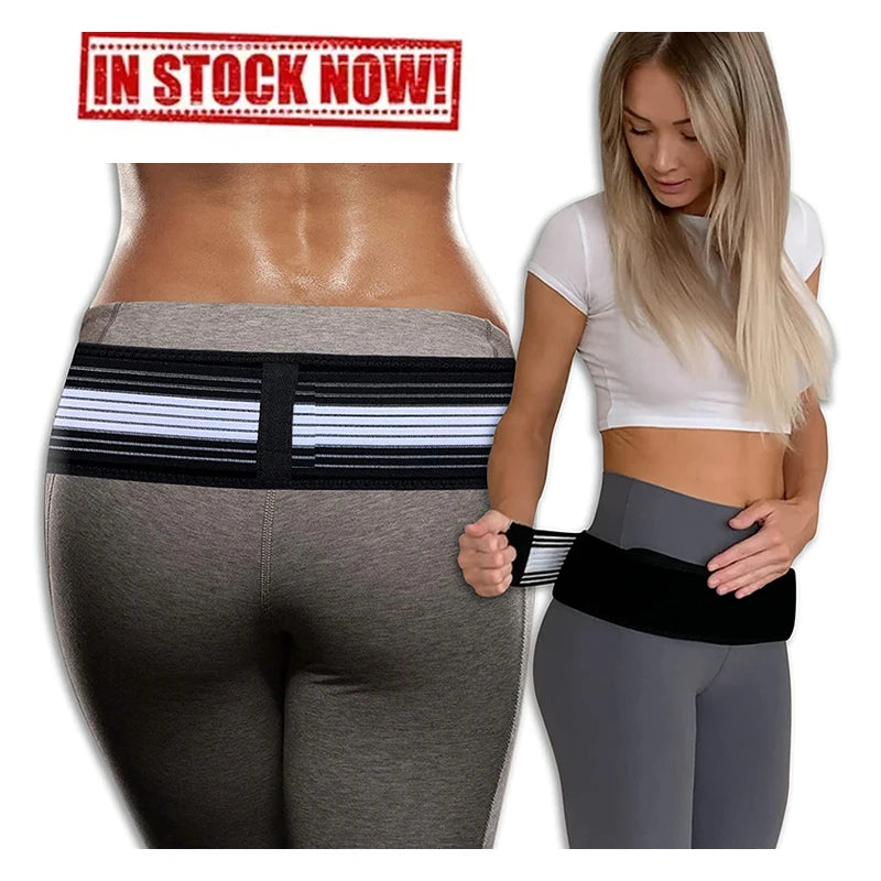 Stabilize SI Joint Sacroiliac Hip Belt/Comfortable Si Belt That Alleviate Sciatic Pelvic Lower Back Support Pain