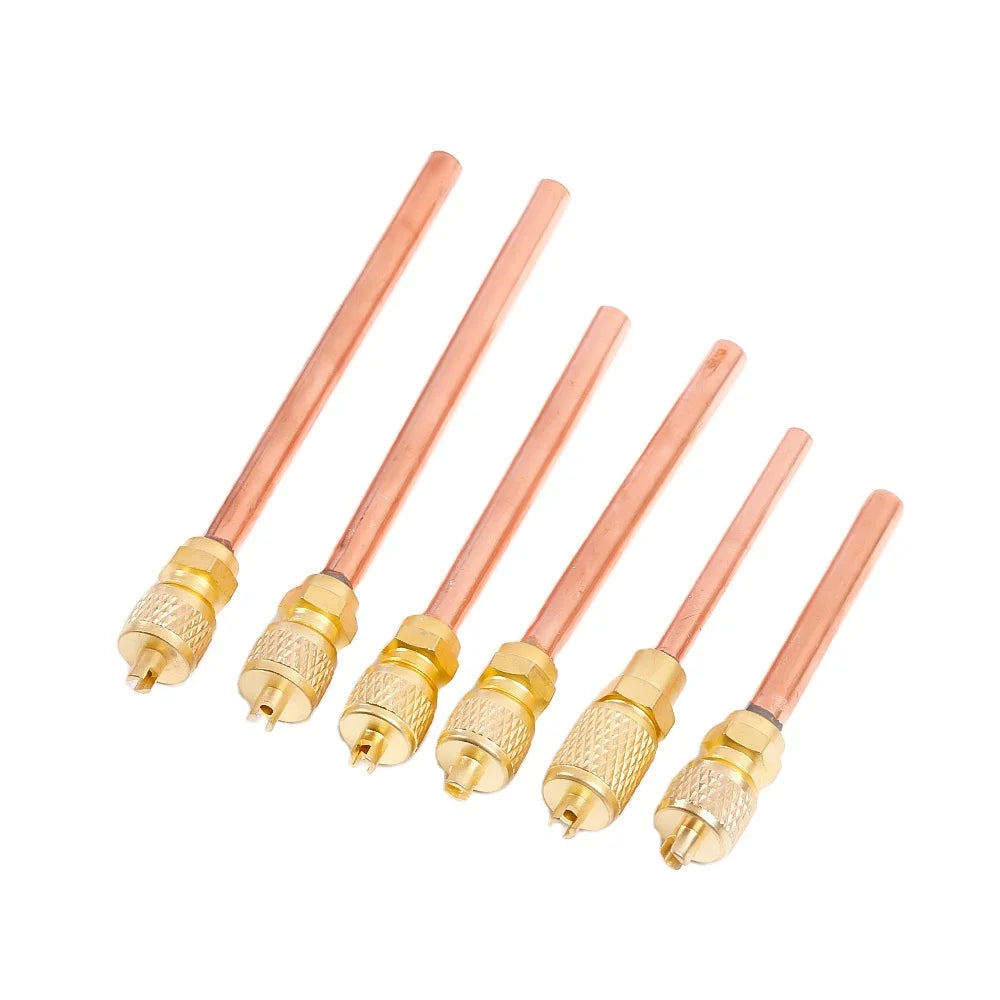 High Quality Brass Hydraulic Charging Pin Ac Aircon Hvac 1/4 Refrigeration Spare Parts Manufacturer Fitting Access Valve