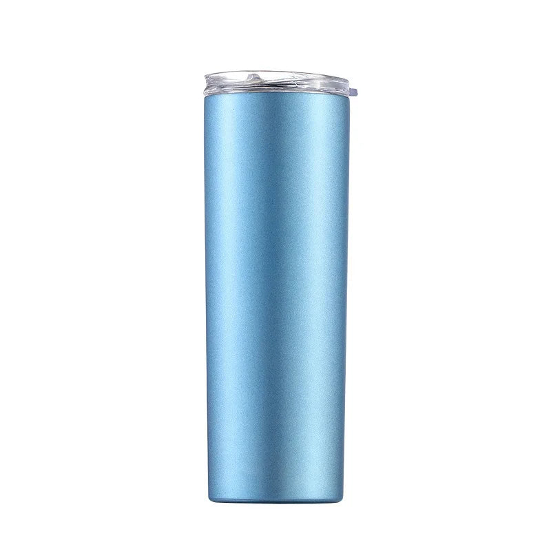 FX Factory 20oz Straight Water Bottle Double Wall Stainless Steel Thermo Mug With Straw Custom Logo Printing Coffee Mug