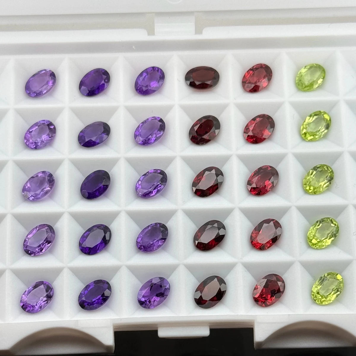 HQ GEMS Oval Cut 2x3-8x10mm Original Amethyst Gemstone 100% Natural Brazil Amethyst Price Per Carat