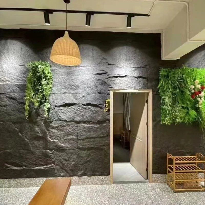 Modern European Polyurethane (PU) Stone Wall Panels Waterproof Granite Tile Outdoor Cladding Big Slab Home Bedroom Plastic