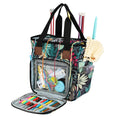 Portable Folding Fabric Knitting Needles Crochet Hooks Organizer Tote Bag Square Pattern Yarn Storage Travel Bulk Yarn Projects