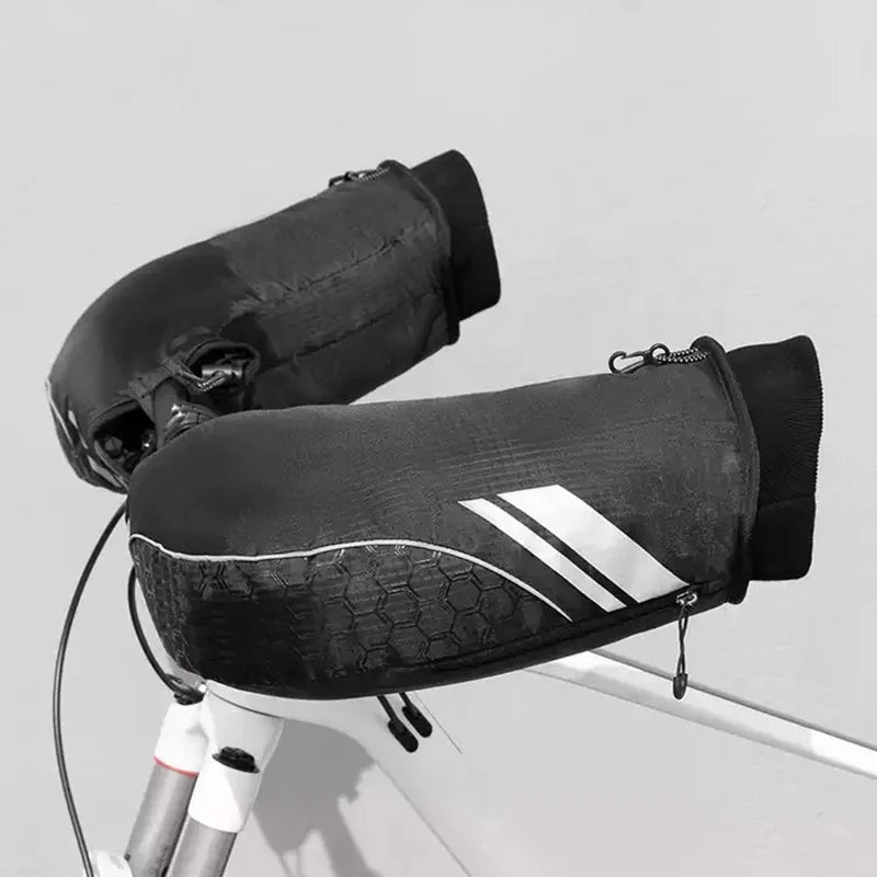 ZOYOSPORTS Winter Half Finger Polyester Cotton Windproof Warm Motorcycle Cycling Handlebar Mittens