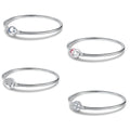925 Sterling Silver Classic Available Snake Bone Chain Bracelet Women Gifts Heart Tree Design Bangles Women Gift