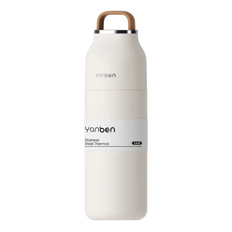 Luxury Travel 350ml 11oz Double Wall Insulated Stainless Steel Thermos Bottle Cup for Hot Coffee Tea Eco-Friendly Large Capacity
