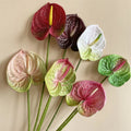 Hot Sale Decorative Flowers Artificial Real Touch Anthurium for Flower Arrangement