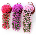 Violet Artificial Flower Party Decoration Simulation Valentine's Day Wedding Wall Hanging Basket Flower Orchid Simulation Flower