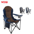 WOQI Custom Design Logo Printed Outdoor Beach Camping Chairs Folding for Adults
