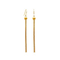 Fashion Earring Jewelry 18k Solid Gold Earring Women Au750 Real Gold Drop Earrings Yellow Gold Trendy