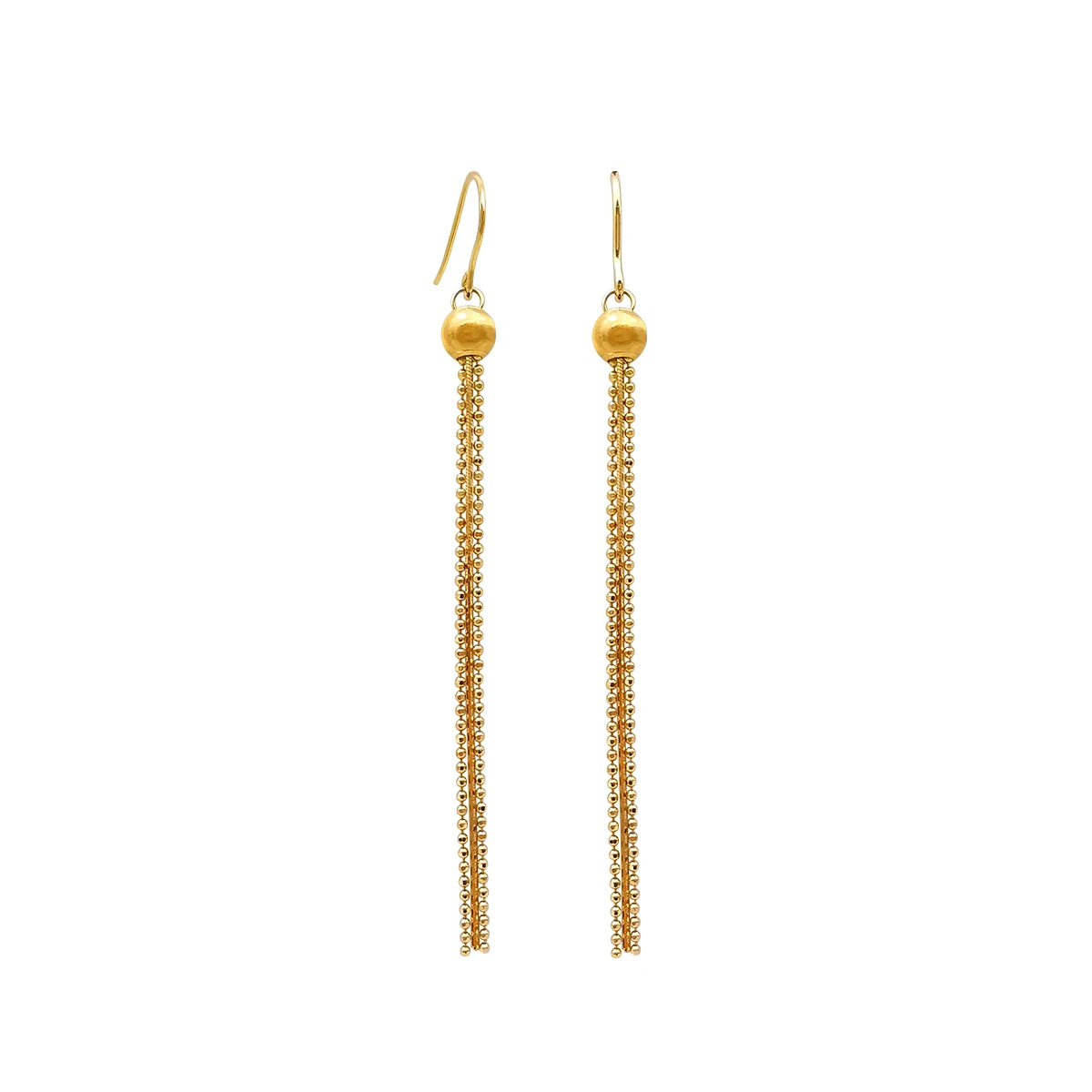 Fashion Earring Jewelry 18k Solid Gold Earring Women Au750 Real Gold Drop Earrings Yellow Gold Trendy