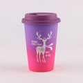 Ceramic Travel Mug with Silicone Lid for Coffee on the Go Back to School Essential