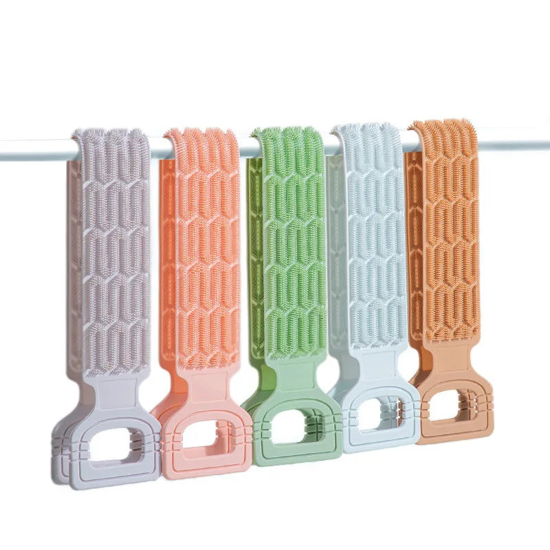 Hot Sale Silicone Long Strip Bath Belt Unisex Bath Brush Back Massage Rub Dust Exfoliating Silicone Bath Brush