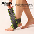JINGBA Adjustable Compression Bandage Orthopedic Ankle Brace Support Wrap for Sprained Ankle Pain & Swelling