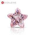 GIGAJEWE Sakura pink Color Pentagram Cut Moissanite Special Cut for Jewelry Making
